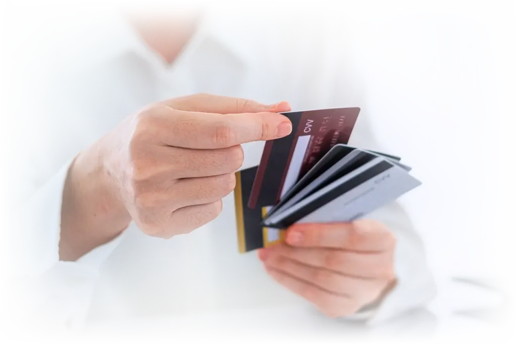 Too many credit cards in hand